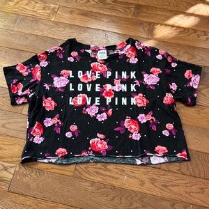 PINK CROPPED T-SHIRT